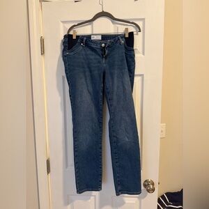 GAP maternity crop straight leg jeans size 10L 30L